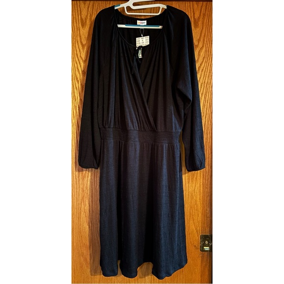 NWT LuLaRoe Black Jody Long Sleeve Jersey Knit Dress 2XL - Picture 2 of 8